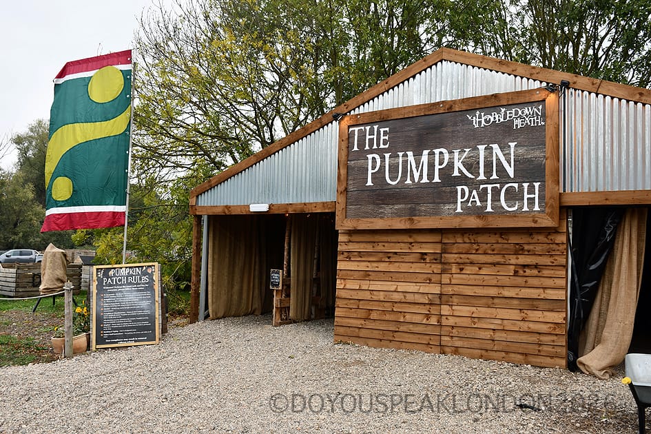 The Pumpkin Patch barn at Hobbledown Heath