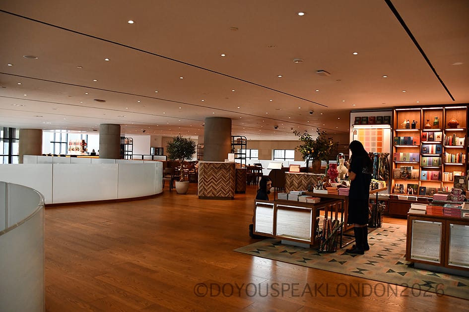 The National Gallery shop with Renoir and Love exhibition books and gifts