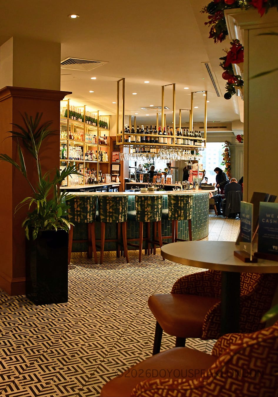 The bar at VU from The Tower, The Tower Hotel, London