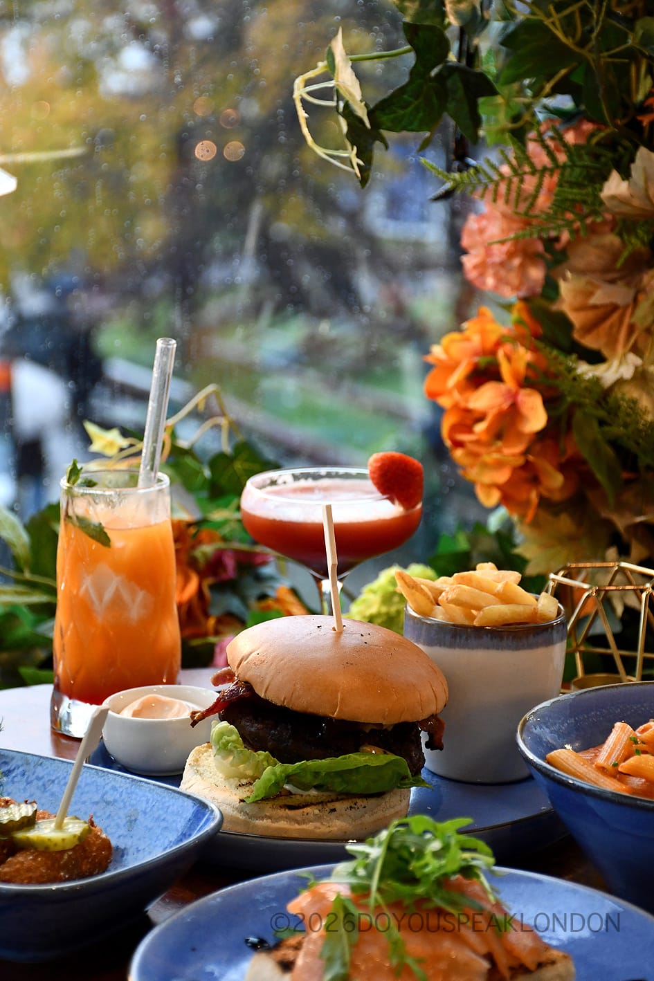 Burger, fries and cocktails at VU from The Tower