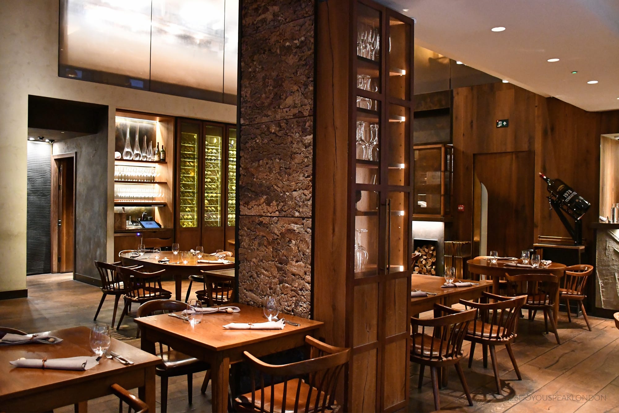 Tables set for breakfast at HIDE restaurant
