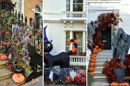 Halloween walk: skeletons on Kensington's priciest streets!