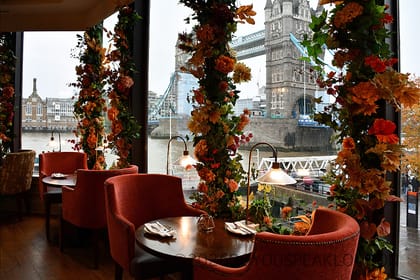 VU from The Tower: cocktails with a Tower Bridge view!