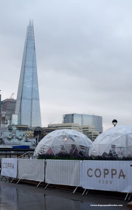 A great lunch in an igloo!