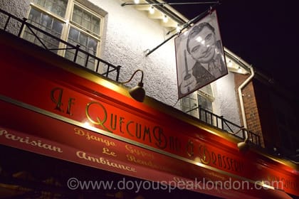 St Valentine's evening at Le Quecumbar, Gypsy Jazz Club