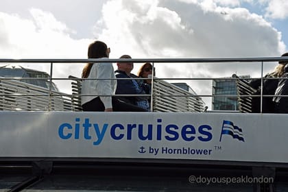 A delightful scenic Thames lunch with City Cruises