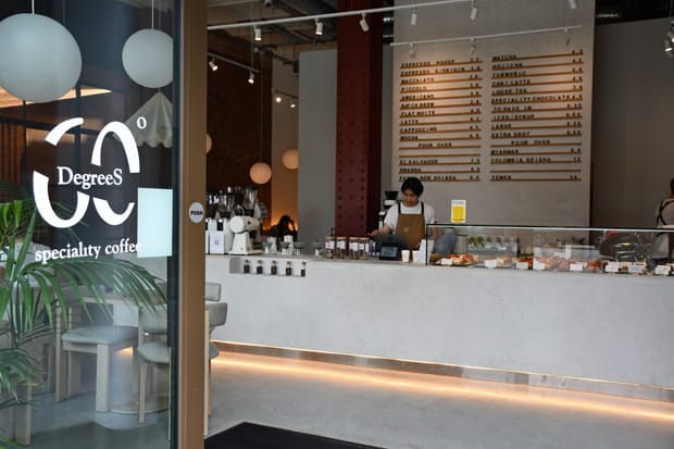 60 Degrees Coffee: the best speciality café near St James's Park London