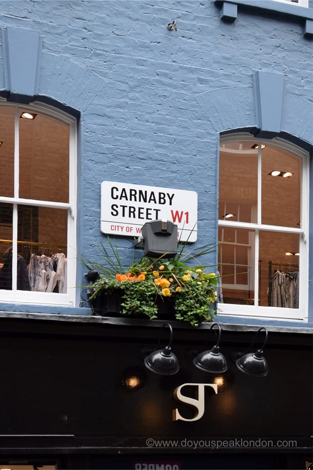 The iconic Carnaby Street, London